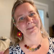 Red Daisy Wooden Dangle Earrings, Lightweight Natural Wood, BMFS Jewelry,  Sister Gift, Hypoallergenic Earring