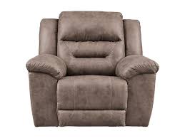 Signature Design By Ashley Stoneland Faux Leather Rocker Recliner Royal Furniture Recliners