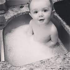 Wordless Wednesday} Sink Bath