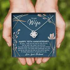 There are no flowers associated with the 70th anniversary. 70th Wedding Anniversary Gift For Wife 70th Anniversary Gifts 70 Year Anniversary Gift Ideas 70 Year Wedding Anniversar