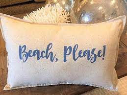 Check spelling or type a new query. Amazon Com Beach Please Lumbar Pillow 12x 18 Inch Handmade