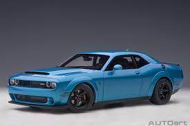 Inside the crate is a programmer that enables the race fuel sensor. Dodge Challenger Srt Demon B5 Blue Autoart