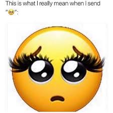 3d Mink Eyelashes Eyelash Meme Emoji Emoji Pictures