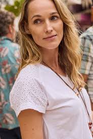 Weird Fish Syona Organic Cotton Double Cloth Printed Shirt Estate Blue Size  18