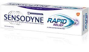 Rapid relief for bruising, and discoloration. Sensodyne Rapid Relief