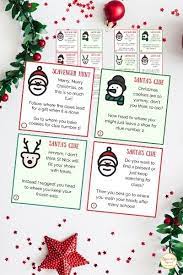 However you can either help them or come up with your own. Free Printable Christmas Scavenger Hunt Rhyming Riddles Clues