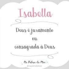 Significado Nome Isabella Significados De Nomes Significados Dos Nomes Nomes Para Bebes Meninas