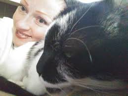 Belli our rescue beardie and her best friend Odin our rescue blind kitty  cat. Belli came to us as an old gal who had been over bred and neglected,  mouth rot, scale