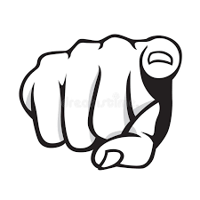 Black And White Pointer Finger Pointing Finger Vector Illustration Of Index Finger Pointing At You Sponsored Vector Finger Pointing In 2020 Pointing Fingers Illustration How To Draw Hands