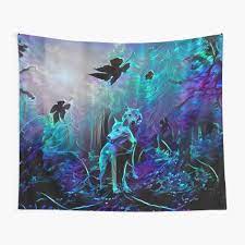 Guitar fairy black light reactive tapestry. Blacklight Tapestries Redbubble