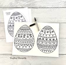 For boys and girls, kids and adults, teenagers and toddlers, preschoolers and older kids at school. Cute Doodle Easter Egg Free Printable Crafting Cheerfully