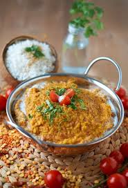 Rote Und Gelbe Linsen Dal Mit Tomaten Rezept Rezepte Dal Rezept Leckeres Essen