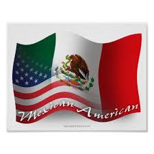 Mexican American Waving Flag Poster Zazzle Com In 2020 Mexican American Flag Mexican American Mexican Flags
