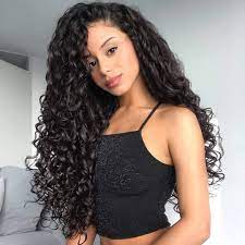 T1b 30 Deep Wave Hair 3bundles With 4 4 Lace Closure In 2020 100 Human Hair Wigs Brunette Balayage Hair Hair Waves