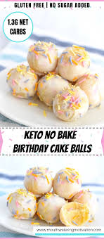 This one has the perfect ratio of crust vs filling and the filling is let the cake cool down completely at the room temperature for at least an hour and then refrigerate for at least a few hours before removing from the. Keto Birthday Cake Balls Mouthwatering Motivation