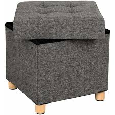Repose Pieds Coffre De Rangement Tabouret Pieds En Bois Massif Avec Couvercle 38 X 38 X 40cm Grise Foncee Lsf14gyz Certains de nos tabourets sont telescopiques pour ajuster la hauteur d'assise. repose pieds coffre de rangement tabouret pieds en bois massif avec couvercle 38 x 38 x 40cm
