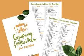 A fun way to know that we'll always have some dates on the calendar together in spring and summer. Fun Activities To Do While Camping Crazy Camping Girl