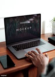 Download Premium Psd Of Black Man Working On A Laptop Screen Mockup 1209075 In 2020 Mockup Laptop Photography Photography Mockup