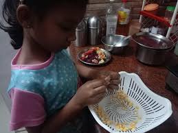 Loose sweet corn sticks made with my daughter