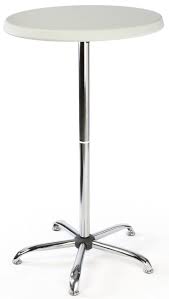 27 5 X 47 Round Cocktail Table Folding Design White In 2020 Round Cocktail Tables Cocktail Tables White Cocktail Tables