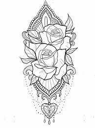 Ausmalbild Eine Geheime Garten Coloring Books Mandala Tattoo Tattoo Stencils