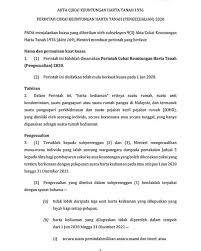 Pengecualian cukai dan kadar cukai harta tanah. Property Melaka Pekeliling Dari Kerajaan Malaysia Facebook