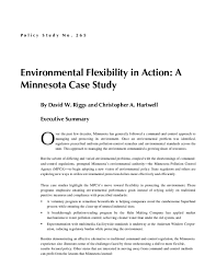 Pdf Environmental Flexibility In Action A Minnesota Case