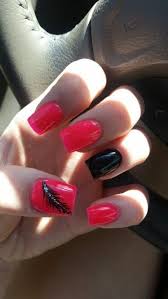 Summer Acrylic Red And Black Nail Designs Pin On Nails Toes