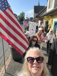 Is there a protest every Saturday in Poulsbo?