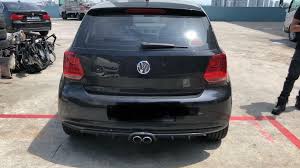 Front bumper fits vw polo mk5 6r with fog light abs plastic fogs set. Polo 6r Abt Sebring Exhaust With Rear Bumper Car Accessories Accessories On Carousell