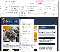 How To Add A Caption To An Image In Word 2013