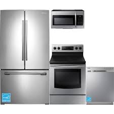 Samsung Stainless Steel Complete Kitchen Package Kitchen Appliance Packages Kitchen Appliances French Door Refrigerator