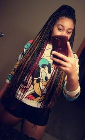 Black Brown And Burgundy Box Braids Pin On My Hair