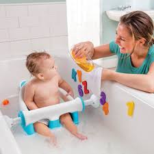 Ideal for a newborn, these infant bathtubs are smaller and fit inside or over a kitchen sink. Summer Infant Inc On Twitter Big Adult Bathtubs Can Be Intimidating For Little Ones Help Make The Transition Easier For Them With My Bath Seat Three Sturdy Arms And A High Back