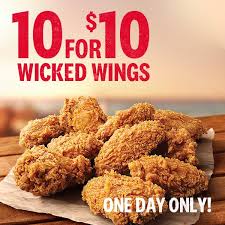 Deal Kfc 10 Wicked Wings For 10 With App 22 May 2019 Frugal Feeds