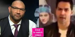 Varun Dhawan accepts Dave Bautista's challenge with a BALLSY message