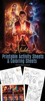 Just print them out for your next disney party! Disney S Aladdin Printable Activity Sheets Coloring Pages Mom Endeavors