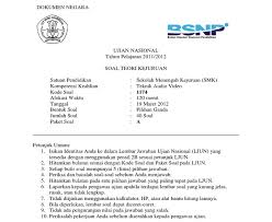 Soal Dan Jawaban Teknik Audio Video Jawaban Soal