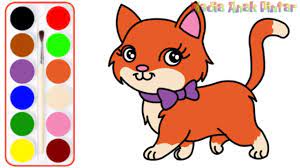 15+ contoh gambar sketsa hewan dari beragam jenis. Menggambar Kucing Imut Orange Lucu Menggambar Dan Mewarnai Untuk Anak Sd Tk Paud Youtube