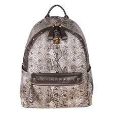 This stunning mcm backpack will come in handy for daily use or as a style statement. Mcm Munchen Python Canvas Stud Armour Backpack Shoulder Bag For Sale At 1stdibs