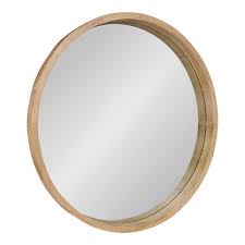 Out of stock for shipping. 30 X 30 Hutton Round Wood Wall Mirror Natural Kate And Laurel Target