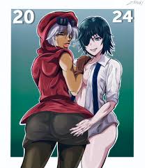 Rule 34 - 2girls Big Breasts Chainsaw Man Cleavage Crossover Dark-skinned  Female Female Female Only Groping Groping Ass Himeno (chainsaw Man) Jojos  Bizarre Adventure Mappa Mariah (jjba) New Year Open Clothes Yuri