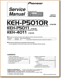 Pioneer Keh 4011 Automotive Audio On Demand Pdf Download English