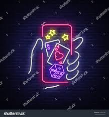 Online Casino Is A Neon Sign Logo Symbol In Neon Style Svityaschyysya Bright Banner Billboard Night Bright Neon Poker Gamblin Neon Signs Neon Neon Wallpaper