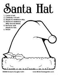 Weekly Freebie 47 Santa Hat Santa Hat Christmas Kindergarten Cute Kids Crafts