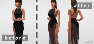 Both are available in 2 lengths. How To Add Transparency To A Clothing Adding A New Cut Sims 4 Studio