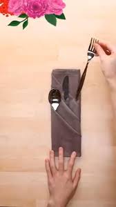 Creative Napkin Folding Ideas Video Creative Napkins Creative Napkin Fold Napkin Folding