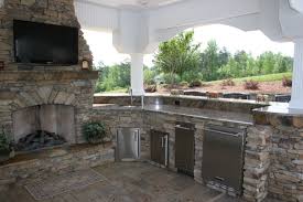We design and build outdoor fireplaces, firepits and outdoor kitchens. Outdoor Kitchen And Fireplace Complete Chimneys Llc