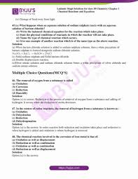 Classification of chemical reactions chemistry worksheet key : Lakhmir Singh Chemistry Class 10 Solutions For Chapter 1 Chemical Reactions And Equations Free Pdf