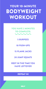 10 minute workout 10 quick total body